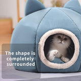 Pet Dog Cat Tent House Kennel Winter Warm Nest Soft Sleeping Sofa Pad