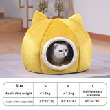 Pet Dog Cat Tent House Kennel Winter Warm Nest Soft Sleeping Sofa Pad