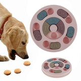 Pet Dog Puzzle Toys Round Interactive Slow Dispensing Feeding Pet Dog