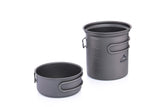 Titanium Cooking Pot Set Tableware for Camping Outdoor Cookware