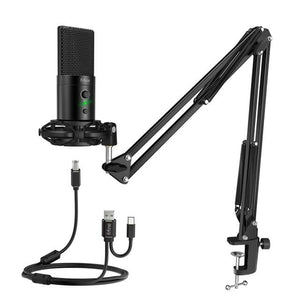 USB C&A Gaming Streaming Microphone Kit for PC Computer, Arm Stand