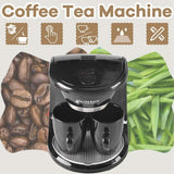 450W Household Electric Steam Drip Coffee Maker Automatic Dual Cup