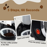 450W Household Electric Steam Drip Coffee Maker Automatic Dual Cup