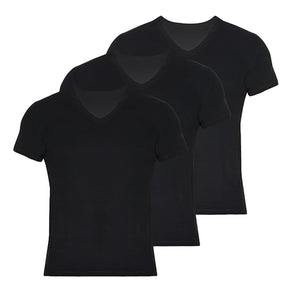 V Neck T Shirts for Men Rayon Made from Bamboo Tees Breathable