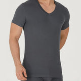 Premium V Neck T Shirts for Men Rayon Made from Bamboo Tees Moisture