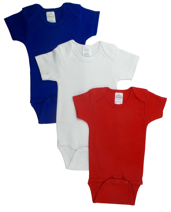 Bambini Red Bodysuit Onezies (Pack of 3)