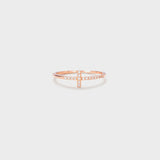 Cross Inlaid Zircon 925 Sterling Silver Ring