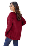 Basic Bae Full Size Ribbed Round Neck Long Sleeve Knit Top