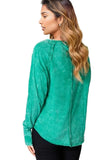 Zenana Round Neck Long Sleeve Top