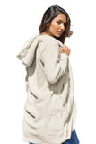 Double Take Full Size Hooded Teddy Bear Jacket with Thumbholes