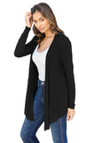 Basic Bae Full Size Open Front Long Sleeve Cardigan