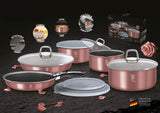 12-Pieces Cookware Set with Detached Ergonomic Handle