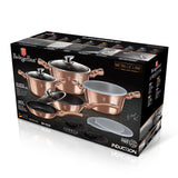 13-Piece Kitchen Cookware Set Rose Gold Collection