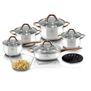 13-Piece Stainless Steel w/ Copper Cookware Set