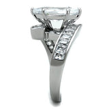 Women Stainless Steel Cubic Zirconia Rings TK1754