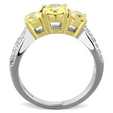 Women Stainless Steel Cubic Zirconia Rings TK1795