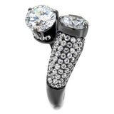 Women Stainless Steel Cubic Zirconia Rings TK2674