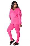 Basic Bae Full Size V-Neck Soft Rayon Long Sleeve Top and Pants Lounge Set