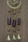 Handmade Hindu Rusty Metal Iron Windchime 12"