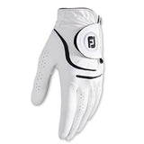 Men's White Golf Gloves; PU Wear-resistant Breathable Gloves For Left & Right Hands; Sports Clothing & Equipment