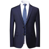 Mens Slim Fit Two Button Blazer Notched Lapel Suit Jackrt