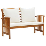 5 Piece Patio Lounge Set with Cushions Solid Acacia Wood