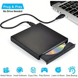 External CD DVD Drive; USB 2.0 Slim Protable External CD-RW Drive DVD-RW Burner Writer Player For Laptop Notebook PC Desktop Computer