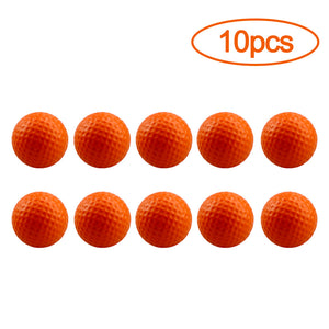 10Pcs Golf Balls PU Foam Elastic Indoor Outdoor Golf Practice Driving Range Children Putting Golf Supplies