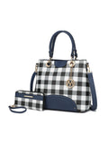 Gabriella Checkers Handbag with Wallet