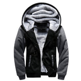 Mens Hoodies Fleece Hooded Sweatershirt Winter Warm Thick Coat Jackets