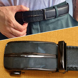 Men's Ratchet Belt Leather Mens Belt With Slide Buckle Ratchet Belts For Men USA