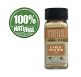 Pride of India – Garlic Fine Ground – Gourmet & Culinary Grade – Classic Seasoning to Pasta/Sauces/Dips/Bakes – Easy to Use – 3 Oz. Small Dual Sifter Bottle