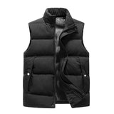 Mens Padded Vest Slim Fit Sleeveless Jacket Waistcoat