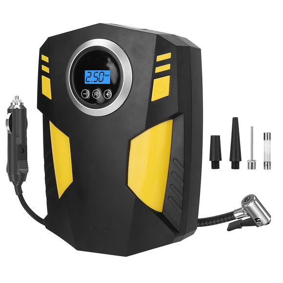 Portable Car Tire Inflator DC 12V Digital Car Air Pump Compressor Electric Air Pump with LED Light 150PSI