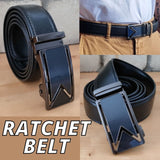 Men's Ratchet Belt Leather Mens Belt With Slide Buckle Ratchet Belts For Men USA