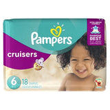 Pampers Cruisers Diapers Size 6, 18 Count