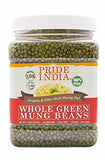 Pride Of India - Indian Whole Green Mung Gram - Protein & Fiber Rich Moong Whole