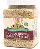 Pride Of India - Extra Long Brown Basmati Rice - Naturally Aged Healthy Grain