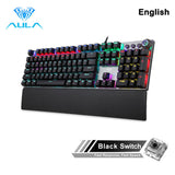 F2088 Mechanical Gaming Keyboard Anti-ghosting 104 brown Switch blue Wired Mixed Backlit Keyborad for Game Laptop PC