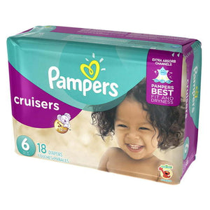 Pampers Cruisers Diapers Size 6, 18 Count