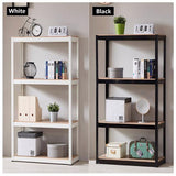 Storage Rack Shelving Unit Storage Shelf Steel Garage Utility Rack 4-Shelf Adjustable Shelves Heavy Duty Display Stand for Books; Kitchenware; Tools Bolt-Free Assembly 31.49"x 14.47"x 59' (Black)