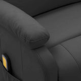 Massage Chair Anthracite Faux Leather