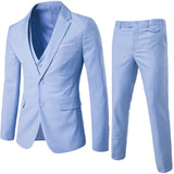 Mens 3-Piece Suit Slim Fit Formal Jacket Set