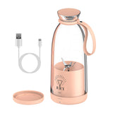 16.9OZ Portable Fruit Blender Electric Rechargeable Juice Cup for Shakes Smoothies Juice Personal Fruit Mixer with 6 Blades