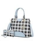 Gabriella Checkers Handbag with Wallet