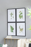 Set of 4 Botanical Black And White Fern Wall Art , Wall Decor for Living Room Dining Room Entryway, 20" x 28"