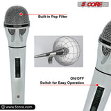 5 CORE Karaoke Microphone Dynamic Vocal Handheld Mic Cardioid Unidirectional Microfono w On and Off Switch Includes XLR Audio Cable Mic Holder PM 817 CH