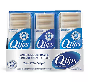 Q-tips Cotton Swabs (625 ct., 2 pk. + 500 ct., 1 pk.)