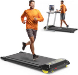 Under Desk Treadmill for Home Portable Walking Pad Treadmill Foldable with 265LBS Capacity Walking Jogging Running Machine for Office Small Space with LED Display Installation