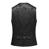 Mens Formal Wedding Paisley Waistcoat Bow Tie Set Jacquard Woven Suit Vest